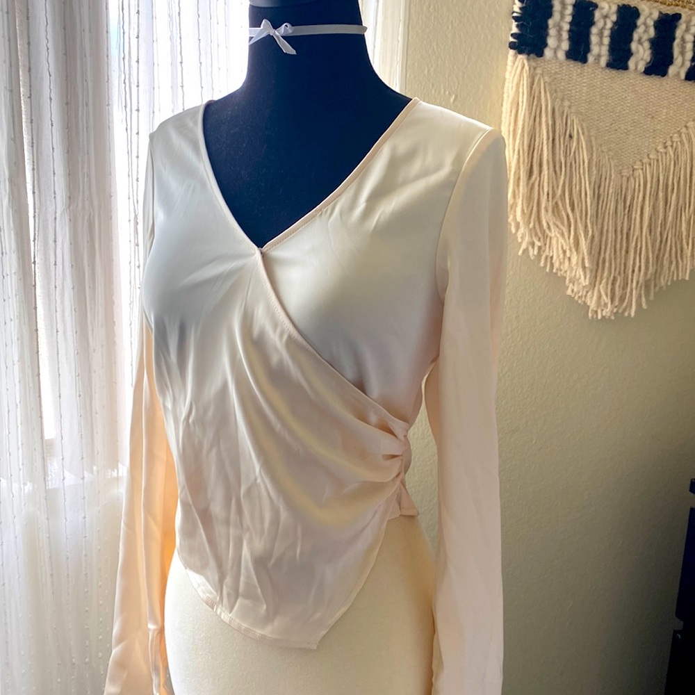 Satin blouse. Never worn.